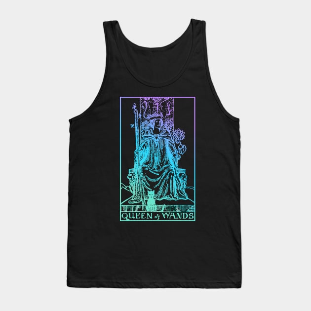 Queen Of Wands Tarot Card Tank Top by srojas26